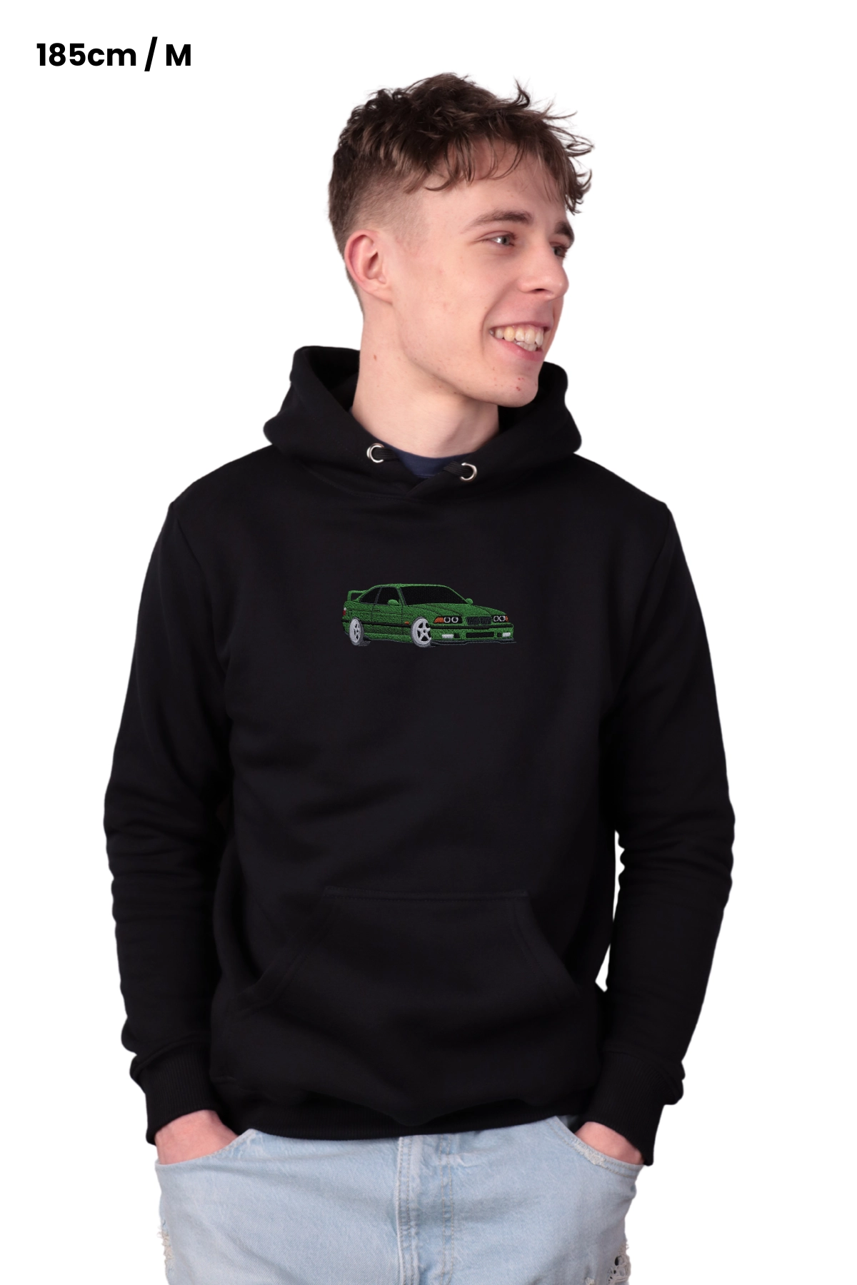 e36-bluza-model Bluza z BMW E36 – widok z przodu na modelu